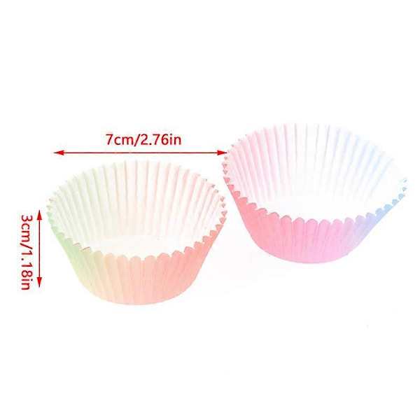 100 kpl Cupcake-vuorat, Standard Cupcake-kupit, DIY Cupcake-paperit, Leivontakupit, Cupcake-kääreet, Keittiön leivontavarusteet