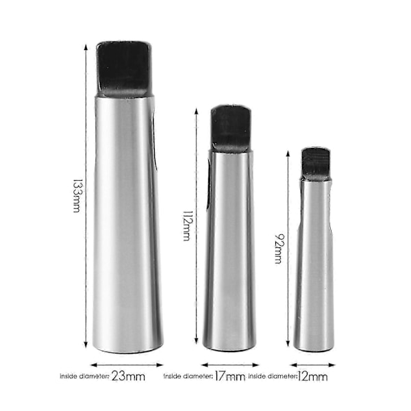 3st Morse Kon Adapter MT1 Till MT2 MT2 Till MT3 MT3 Till MT4 Reducerande Borrchuck Hylsa lämplig för Borrning
