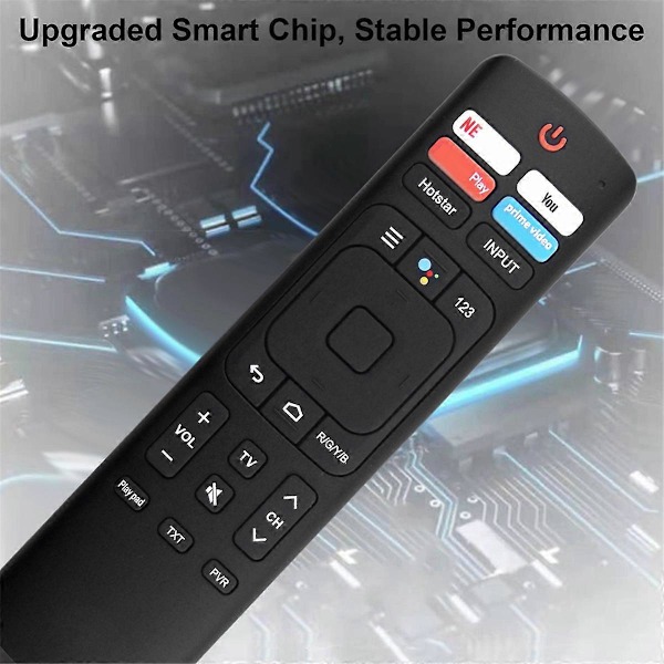 Erstattet Bluetooth-fjernkontroll for TV med stemmeassistent