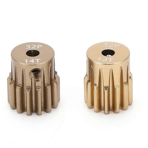 3,175 mm 32P Pinion Motor Gear AntiRust Holdbart Tilbehør til 1/10 RC Modelbil (13-14T)
