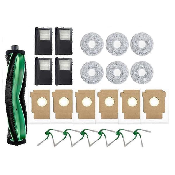 IRobot Roomba Plus 415X Combo/ 415 Combo/ 515 Combo/ 575 Combo -varaosat: pääharja, sivuharja, suodatin, pölypussi, moppityyny