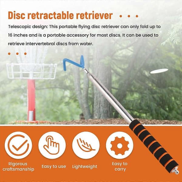Discgolf Retriever Discgolf Griper 10 Fot Bærbar Teleskopisk