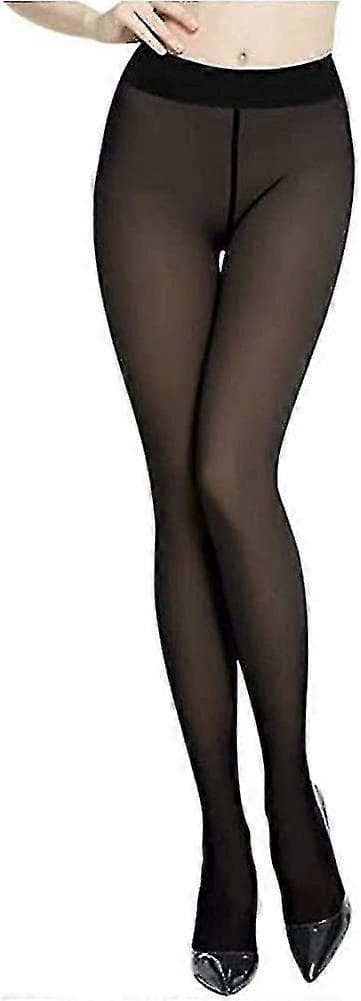 Damstrumpor Extra Tjocka Vinter Varma Tights Dubbelfodrade Termiska