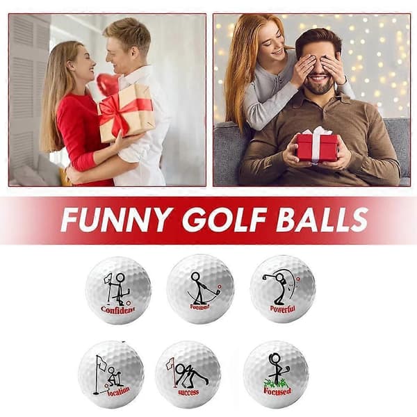 Sjov golfgaveæske sæt Prank golfgave