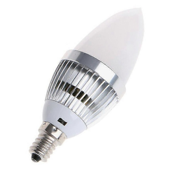 3W Smart E14 RGB LED Färgskiftande Lampa med 24 Knappars Fjärrkontroll Mjölkvit Lampskärm
