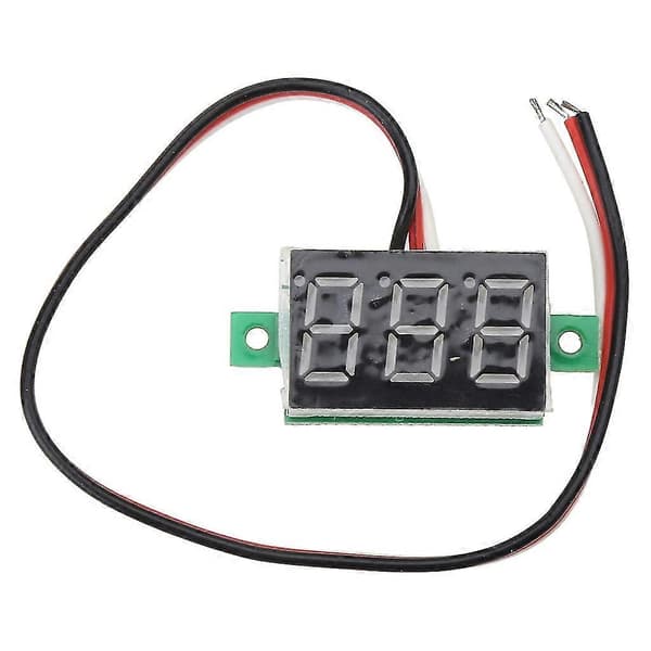 Ny Mini Tre Linjers LED Lite Panel Meter Display Digital Voltmeter DC0-100V