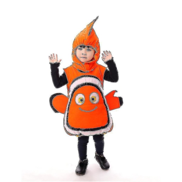 Hitta Nemo kostym Tecknad Nemo Clownfisk Kläder Barn S 110CM