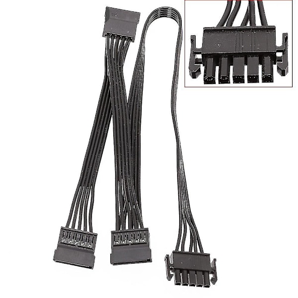 5-nastainen 3-porttinen SATA-oheisvirtalähdekaapeli modulaariseen PSU:hun