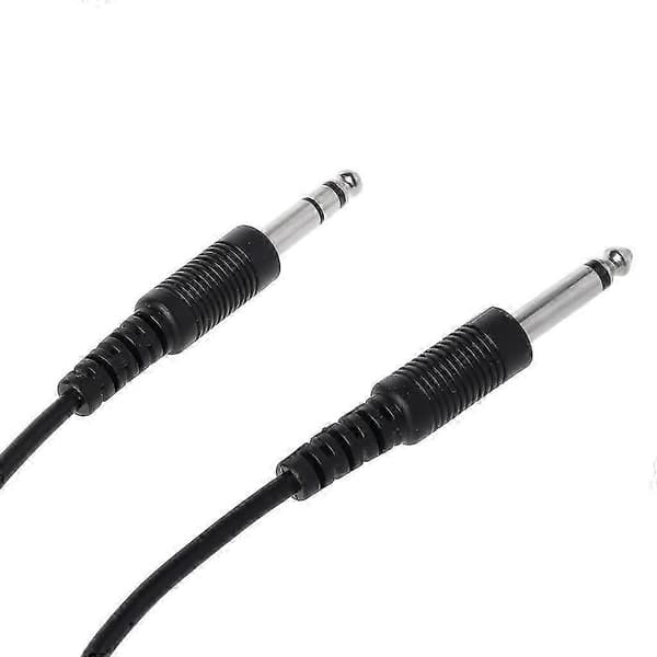 Svart Aviation Headset for buss XLR til GA (Dual Plug) Pilot Headset Adapter