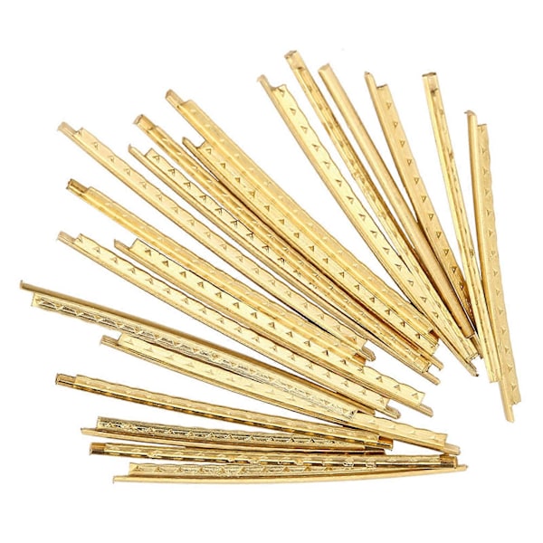 20 st/set 2,0 mm mässing gitarrbandtråd set reservdelar för akustiska trägitarrer