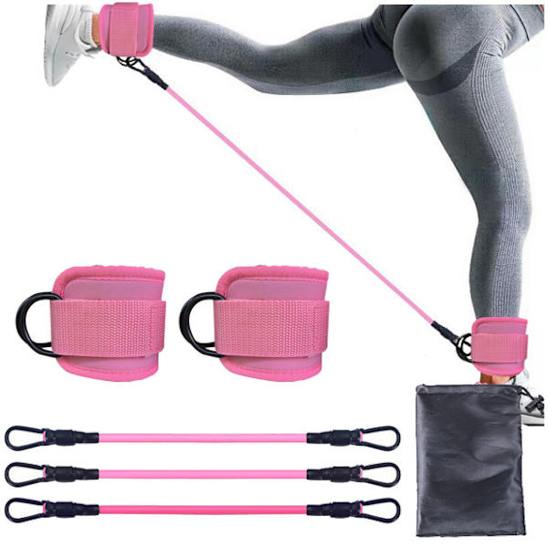Fitness nilkka jalka treeni pakaralihasten treenaaja Pink