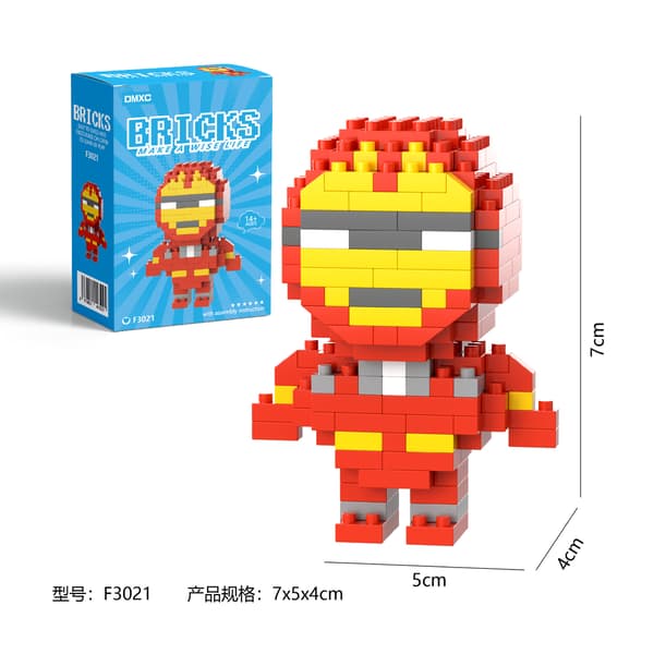Marvel Avengers Kompatibla Diamond-Block Byggleksaker – Samlarbara Mini-figurer i Blind-Box Stil 3