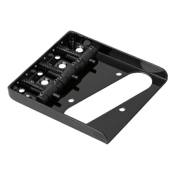 3 Saddle Ashtray Bro Tailpiece til Telecaster Tele Elektrisk Guitar (Sort)