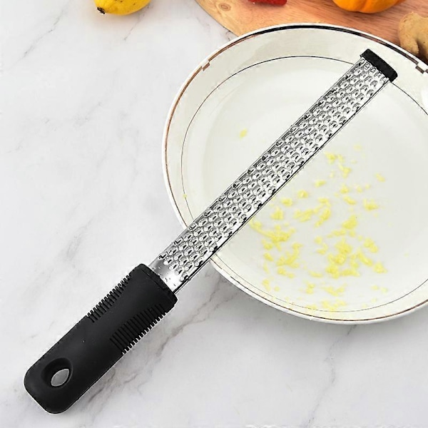Rivjern Bærbart Rustfritt Stål Sitron Citrus (1 stk, svart)