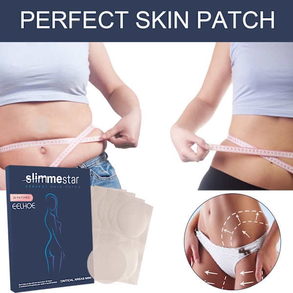 Slimmestar Perfekte Slankeplaster - Form kroppen din enkelt - 3 esker