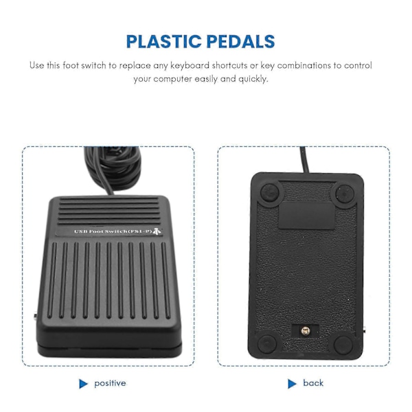 PC USB Fodkontakt Tastatur Pedal