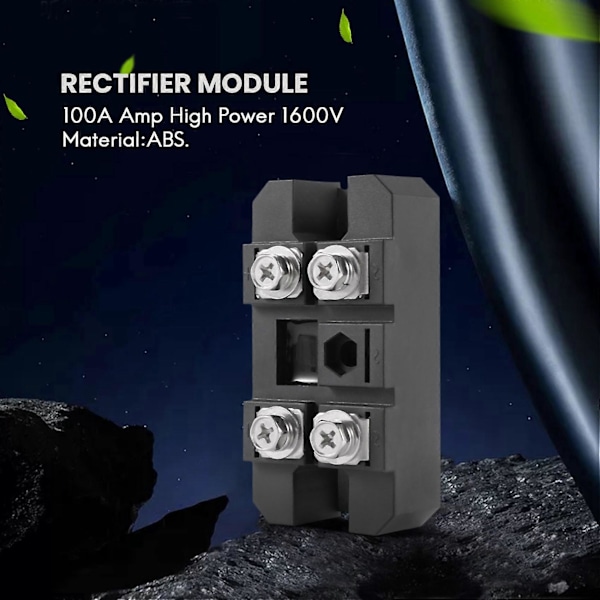 MDQ 100A-1600V Sort Enkeltfaset Diode Bro Ensretter 100A Amp Høj Effekt 1600V