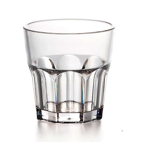 Transparent Akryl 6-delars Set, Transparenta Trumglas Tål Maskindisk, BPA-fria