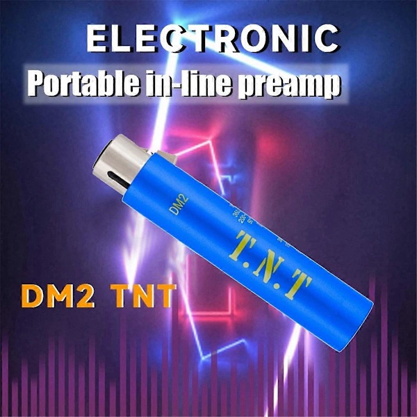 Erstatning for DM2 Dynamite Aktiv In-Line Mikrofonforforstærker +30DB Forstærkning Stærk Anti-Interferens til DM2 T.N.T