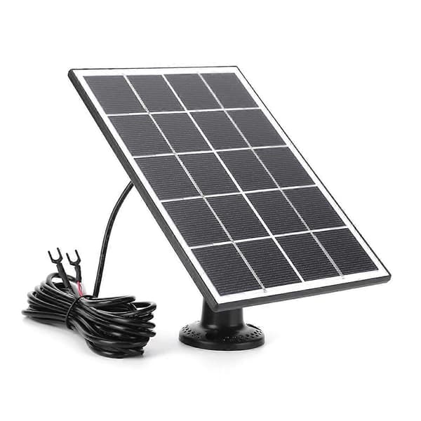 20W Solpaneloplader til Ring Video Doorbell, Sort