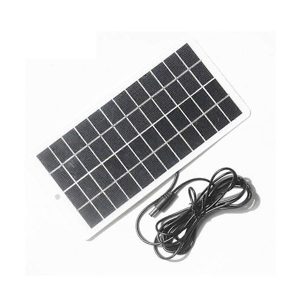 5W 12V Solcellepanel Polysilisiumpaneler Utendørs Solcellelader Bærbart Solcellepanel med DC Po