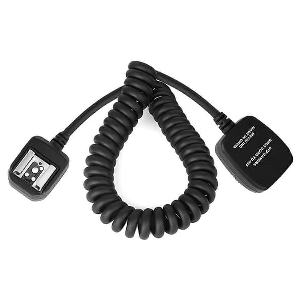 Flash TTL Hot Shoe-ledning til Nikon -1,5m Flash-tilbehør erstatter Nikon SC-28 Black