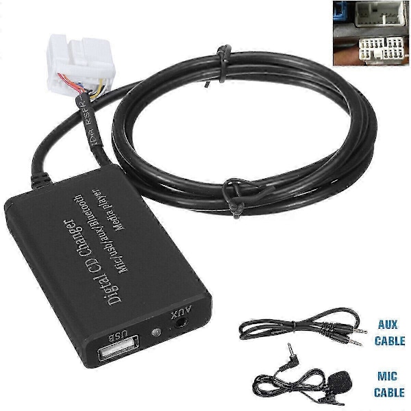 Bluetooth Musikk Handsfree Bilgrensesnitt AUX Adapter For Honda Accord Civic CRV