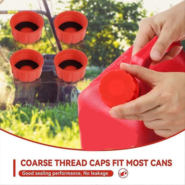 5 Gallon Bensindunklock, Ersättningslock för Bensindunkar (4-pack)