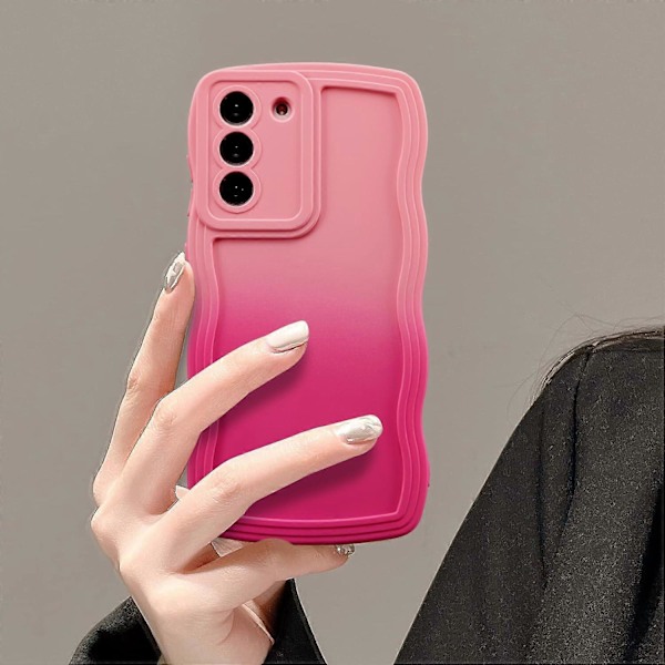 Vågformsfodral för Samsung Galaxy S20 FE 5G, Sött Vågforms Slim Fit Stöttåligt Skal Mjukt Fint Anti-Rep TPU-Fodral - Rosa Ros