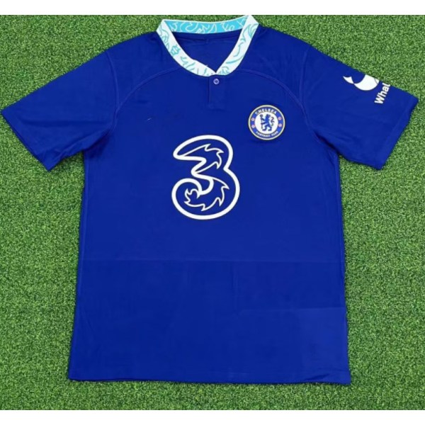 Ny vintage blå Chelsea fotbollstränings T-shirt Cantona NO.7 S