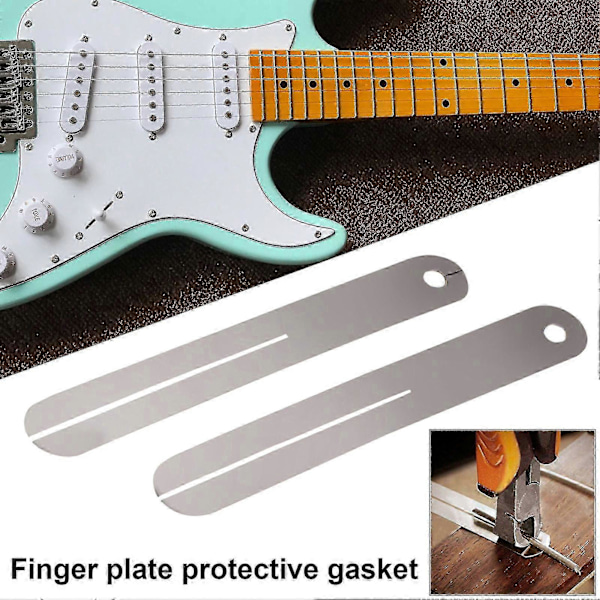 2 stk. gripebrettbeskytter, høy stabilitet, rustsikker, metallinstrumentrekvisita, gitarbåndbeskytter for dressing av bånd