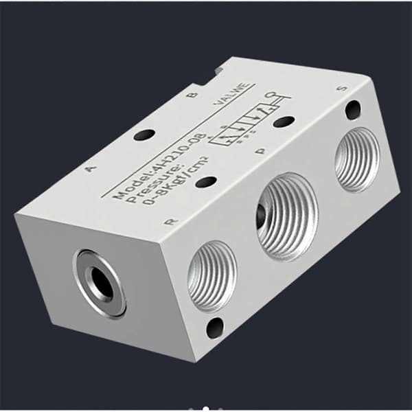 2X 5/2-veis pneumatisk lufthåndspakestyrt ventil Manuell kontroll 2 posisjon 3 5-port Push-Pull 4H210-08