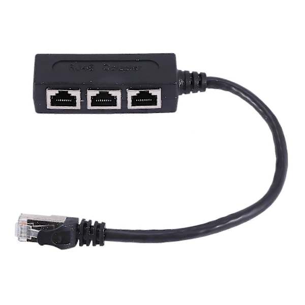 Rj45 Jakaja-adapteri, Rj45 1 Uros - 3 Naarasporttia Liitäntä Ethernet-kaapeli 8p8c E