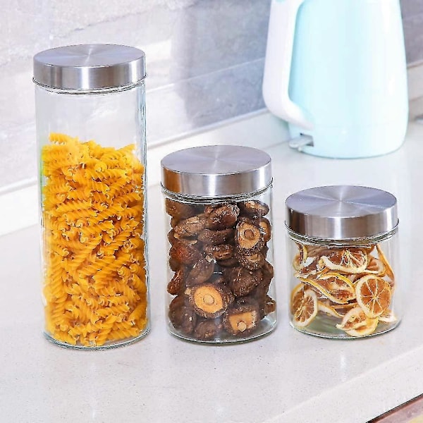 Hermetiske Glas Madkrukker Opbevaringskrukke Spaghetti Glas Krukke Med Låg Køkken Opbevaringskrukke