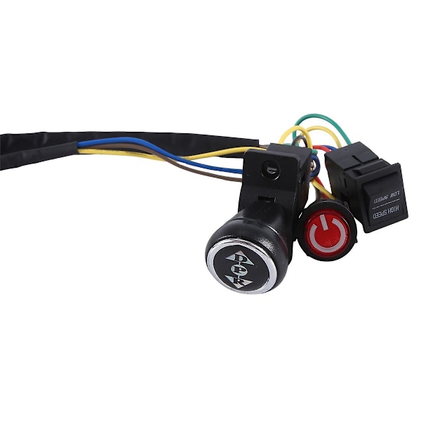 Elektrisk bil for barn DIY Modifiserte ledninger og brytersett, Elektrisk bil for barn 4WD Ride on leketøy tilbehør enkeltlinje