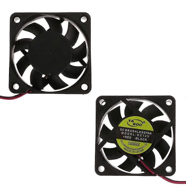 Til DC 12V 2-pin 60x60x15mm PC Computer CPU System Sleeve-bearing Køleventilator 60