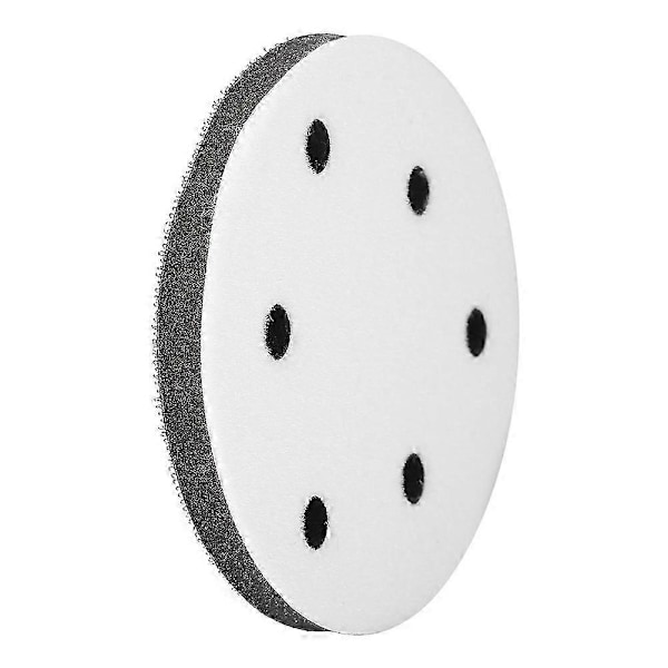125 mm Diameter Blød Buffer Svampe Interface Pude til Slibepuder (6 huller)