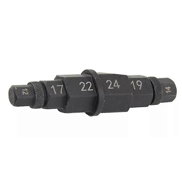 Universal Hex Aksel Spindel Socket Adapter 6 Størrelser I 1 Verktøy For Dekkfjerning