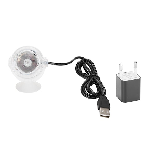 Plastik LED Akvarier Farverig Gradient Vandtæt Undervands Nat Spot Lys Akvarium Ferskvand Saltvand Tilbehør 100-240V Rød EU Stik