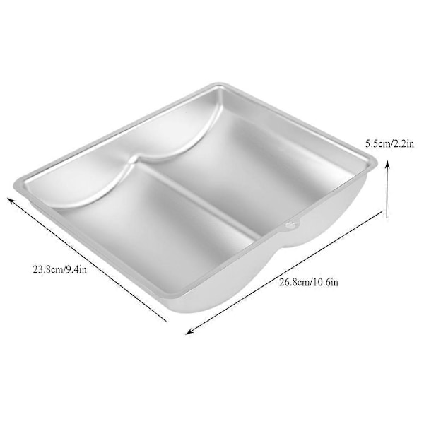 Bokformad Kakform i Aluminiumlegering Non-Stick Bakning DIY Verktyg