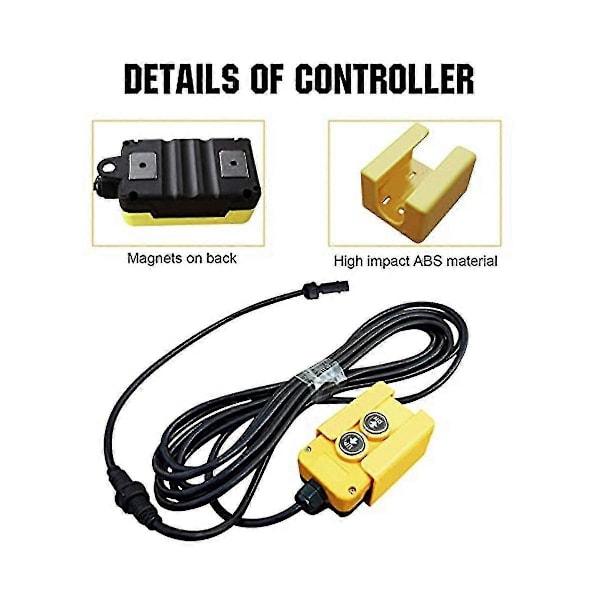 3-leder fjernbetjeningskontakt til tiptrailere til 12V DC enkeltvirkende hydraulisk pumpe tiptrailer til L