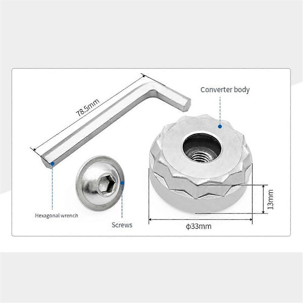 2 Set Konverter för Starlock Adapter Verktyg Star Lock System Elverktyg Oscillationssågblad Adapter