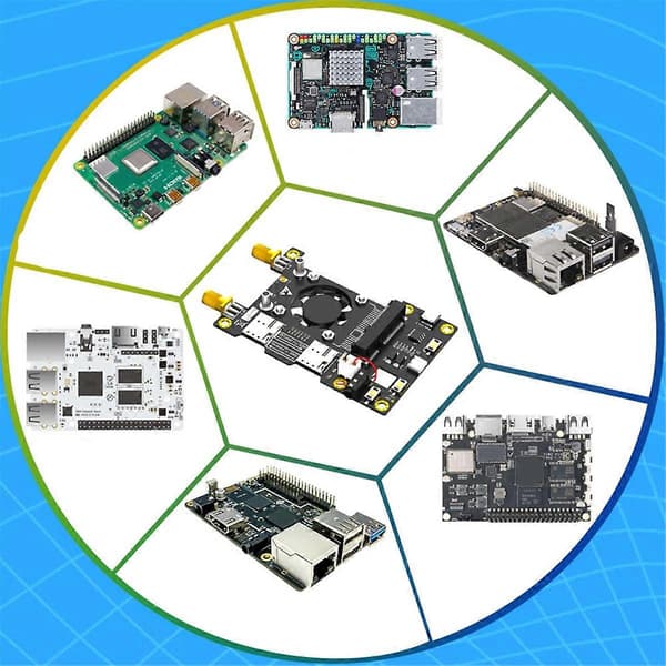 3G 4G LTE Basic HAT for Raspberry Pi Asus Tinker Board Samsung ARTIK Rock64 Media Latte Panda Kjøler