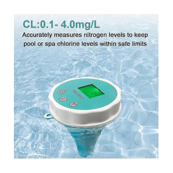 6 I 1 Vandkvalitetsdetektor Ph Ec Tds Orp Temperatur Klor App Display Swimmingpool Bluetooth