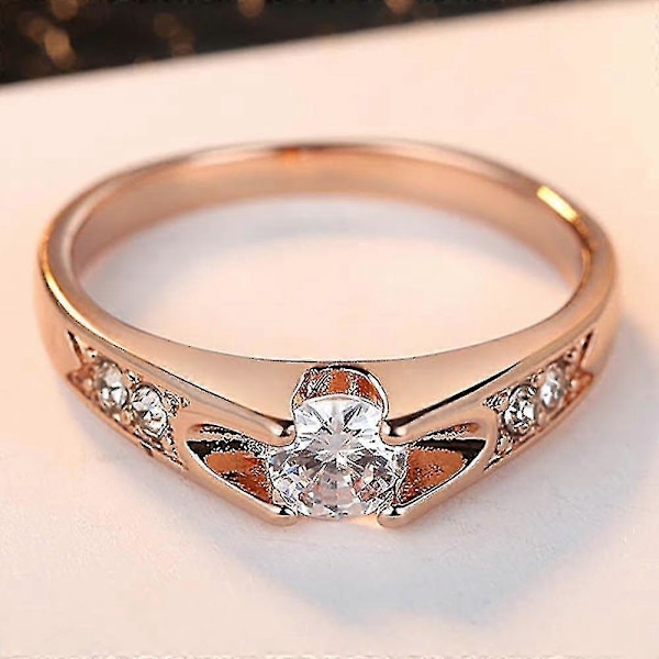Dobbel Fair Carat Cubic Zirkon Bryllupsringer