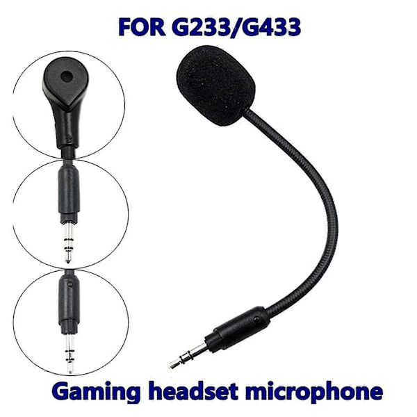Korvaava 3,5 mm:n stereomikrofoni Studio Logitech G233 G433 E-Sports -pelikuulokkeille