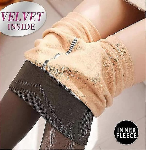 Damstrumpor Extra Tjocka Vinter Varma Tights Dubbelfodrade Termiska