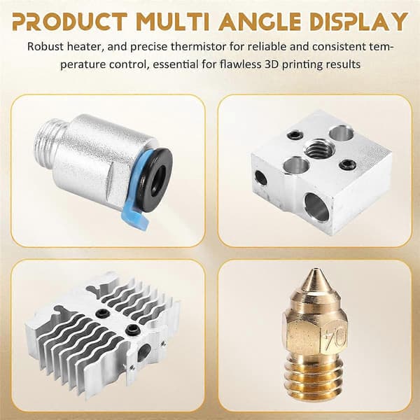 Hotend Kit til Ender 3 Neo V2 Neo Max Neo Varmeblok Varmer Termistor til 3D Printer Del