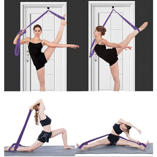 Benstrækbånd til dør - Bliv mere fleksibel - Ballet Yoga Pilates Fleksibilitetstræner for forbedret benstræk - Perfekt bærbar danse-gym til hjemmet