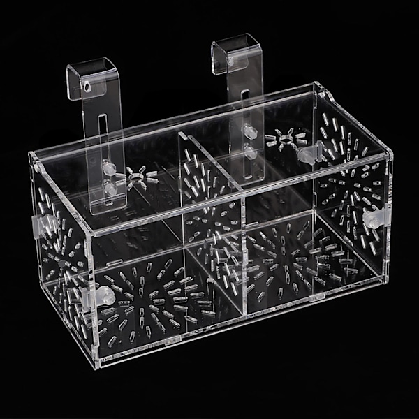 Akryl Gennemsigtig Akvarium Avls Isolation Boks Akvarium Klækkeri Inkubator Holder(B)
